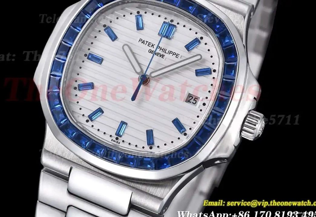 Nautilus Dial White SS MY8215 GDF Dia Bule SS 40mm 0325